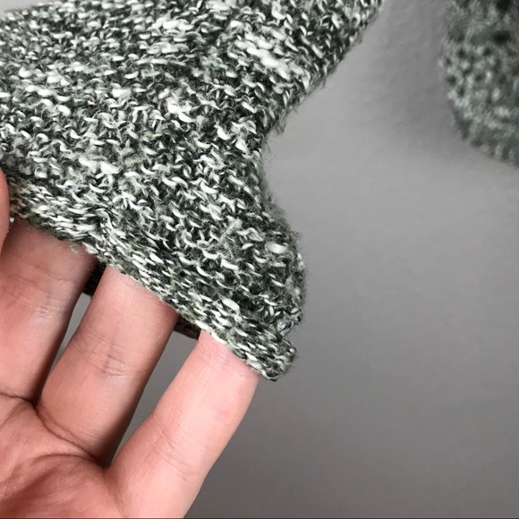 Cloud Chaser Cozy Green Chunky Knit Hooded Sweater Pullover Size Medium - Picture 6 of 8